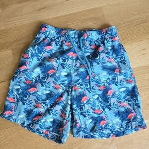 Tropical Flamingo Print Swim Shorts-NWT